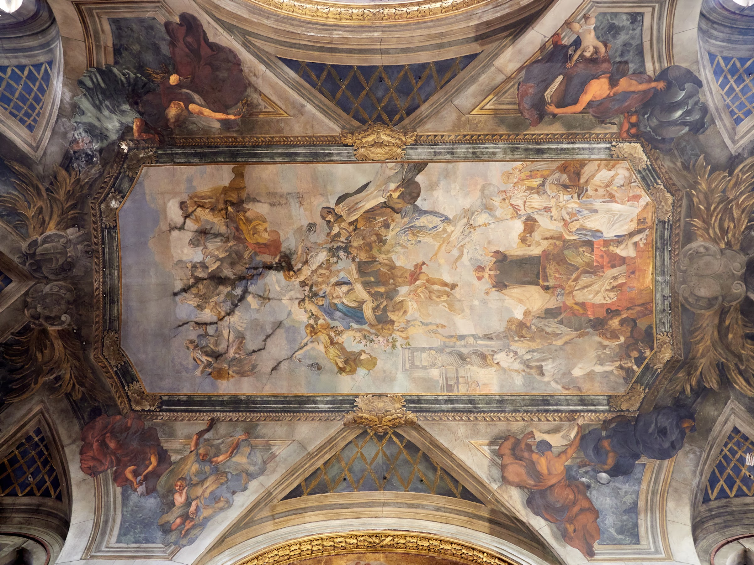 Decorul tavanului - Basilica Santa Maria di Nazareth