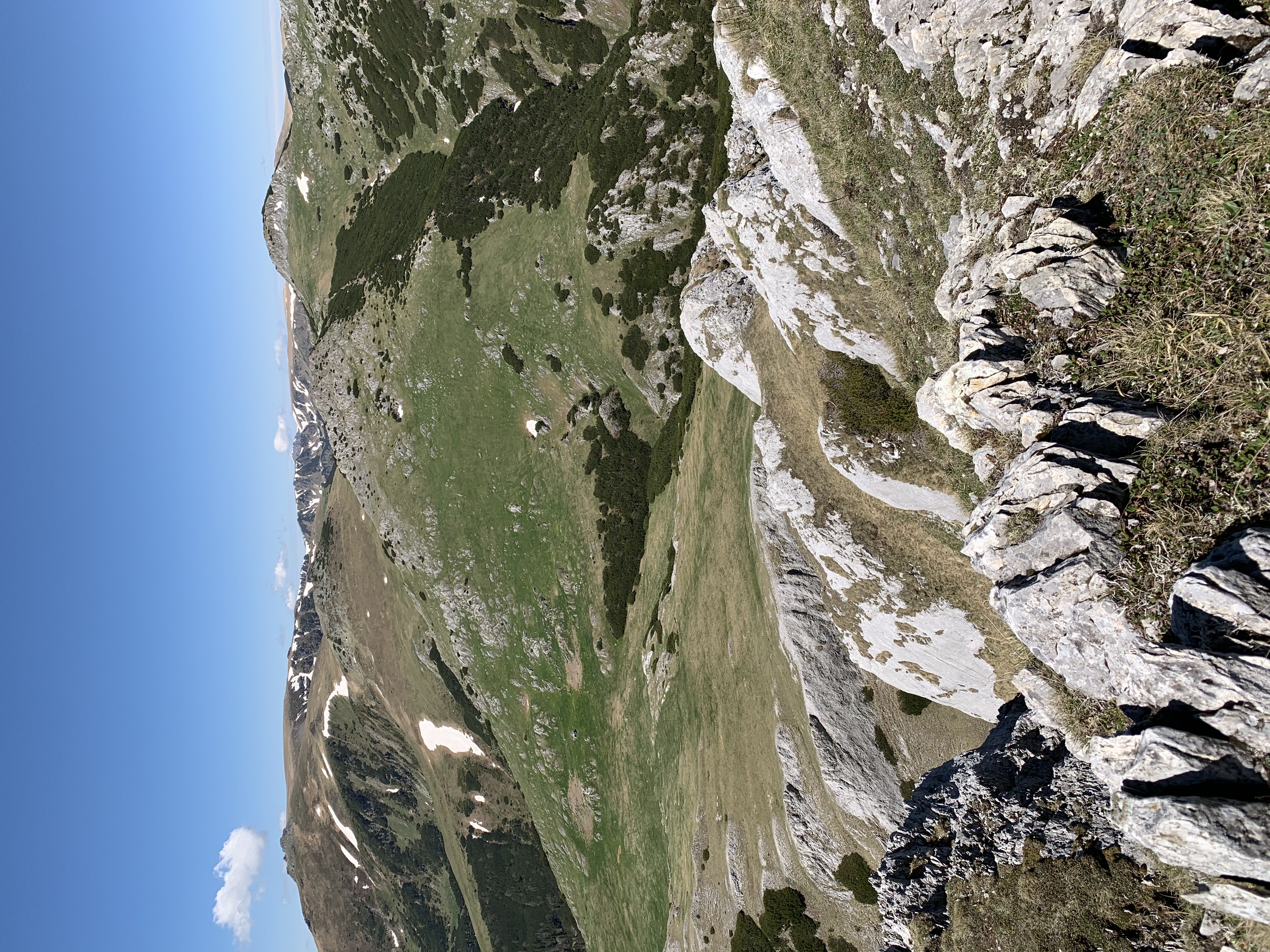 Munții Godeanu în depărtare