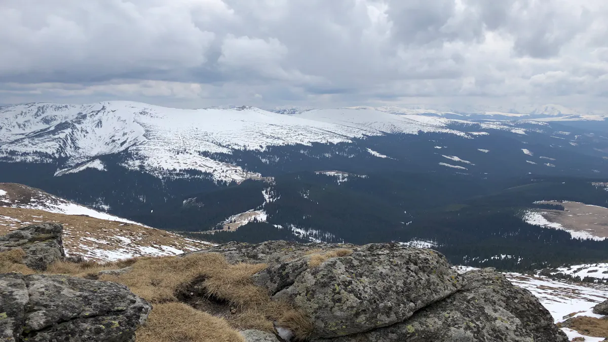 Vedere de pe Vârful Cindrel