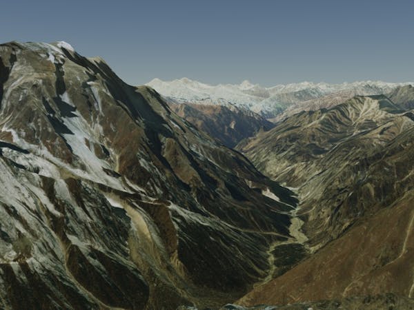 The Himalayas In Cesium World Terrain