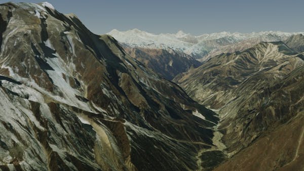 The Himalayas In Cesium World Terrain