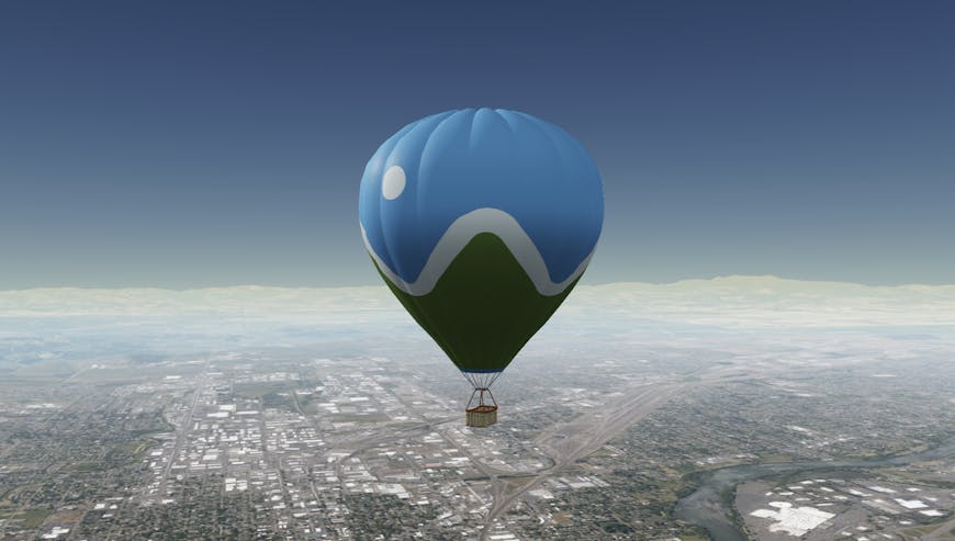 Balloon in CesiumJS