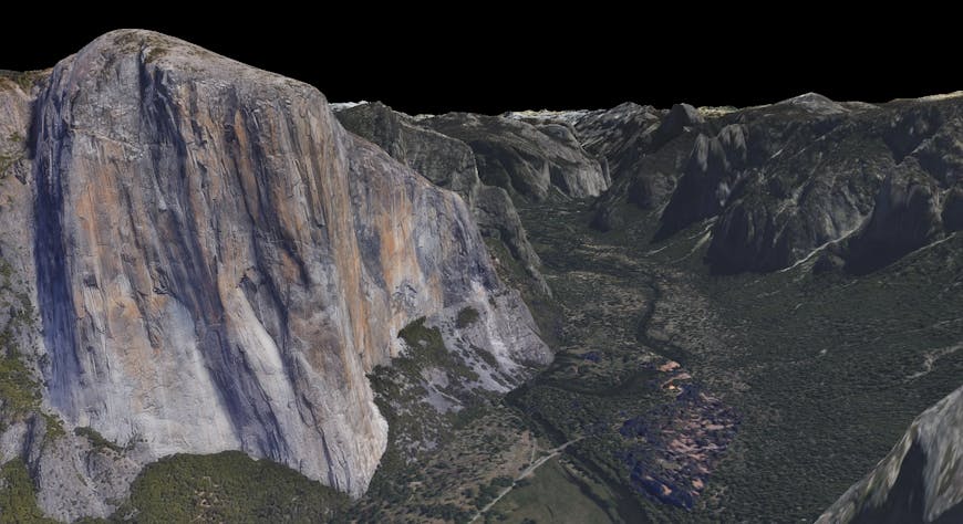 El Capitan in Cesium for Unreal, with high res model of the peak