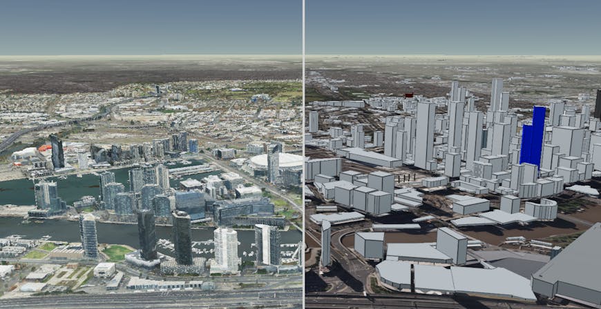 3D Tiles comparison in CesiumJS