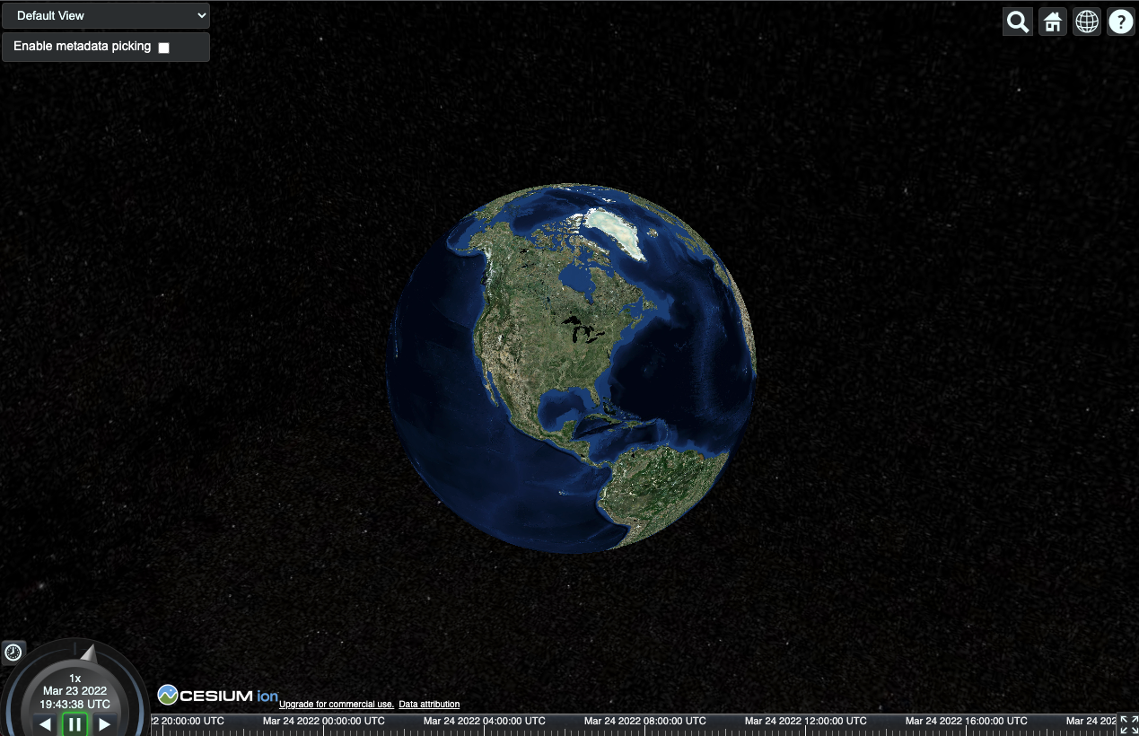 3D Tiles Next - S2 Base Globe Mission Support Demo