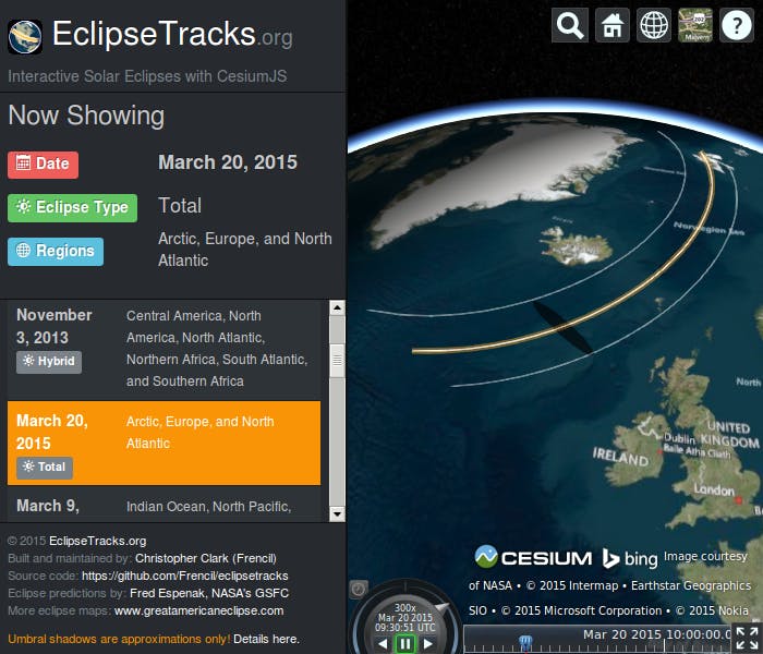 EclipseTracks - Interactive Solar Eclipses with Cesium – Cesium