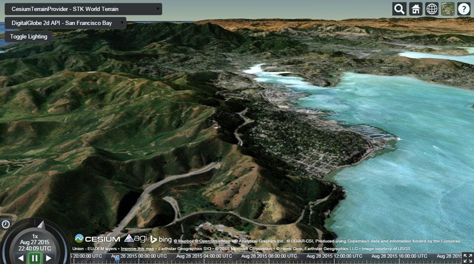 DigitalGlobe's New Maps API Cesium