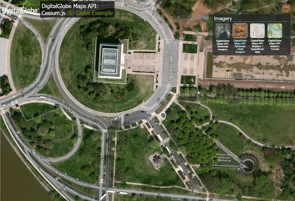 DigitalGlobe's New Maps API Cesium