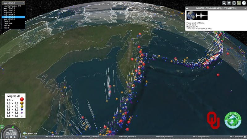 Global Subsurface Visualization of Earthquakes Using Depth-Layered ...