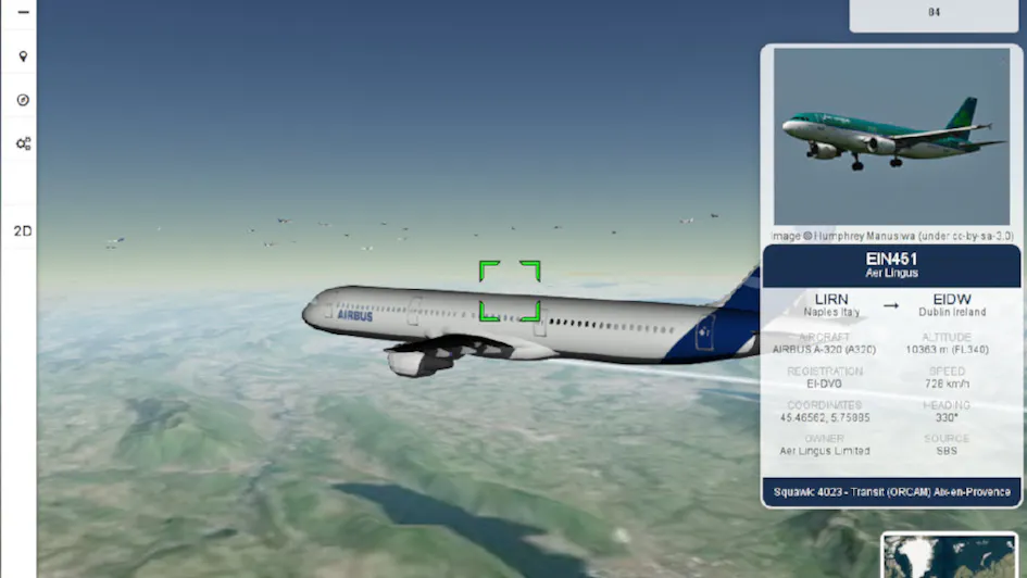 Free and Open-Source Live Flight Tracking with FlightAirMap – Cesium
