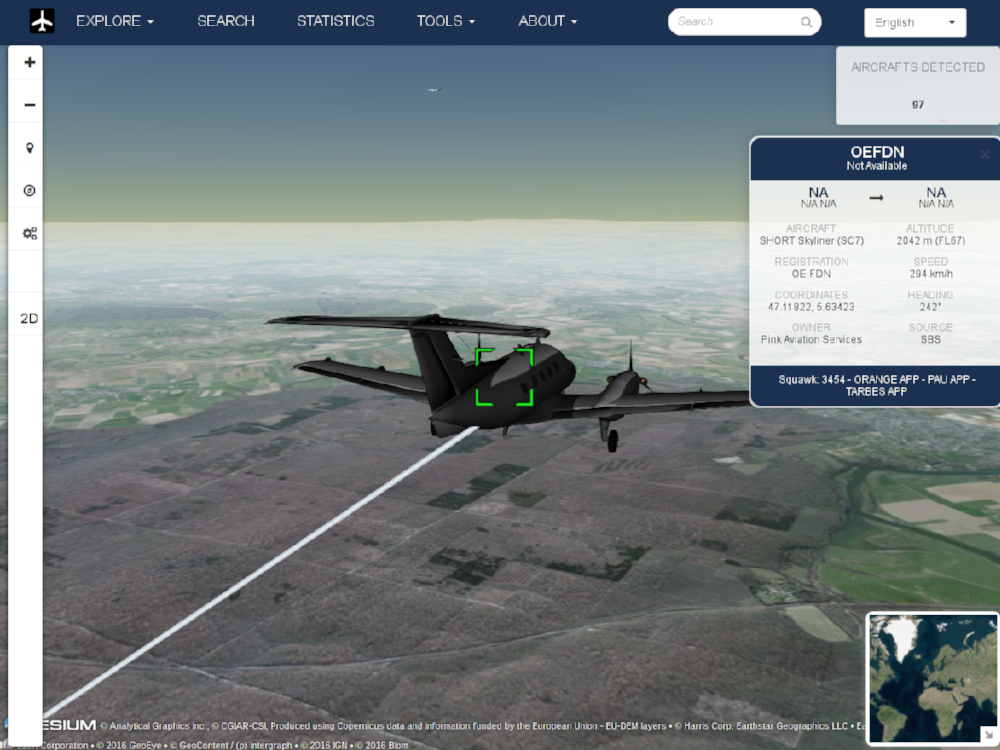 Free And Open-Source Live Flight Tracking With FlightAirMap – Cesium