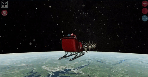 Adding Snow to NORAD's Santa Tracker – Cesium