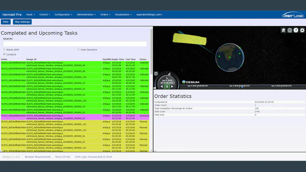 Orbit Logic Collection Planning Software Visualization Generates ...