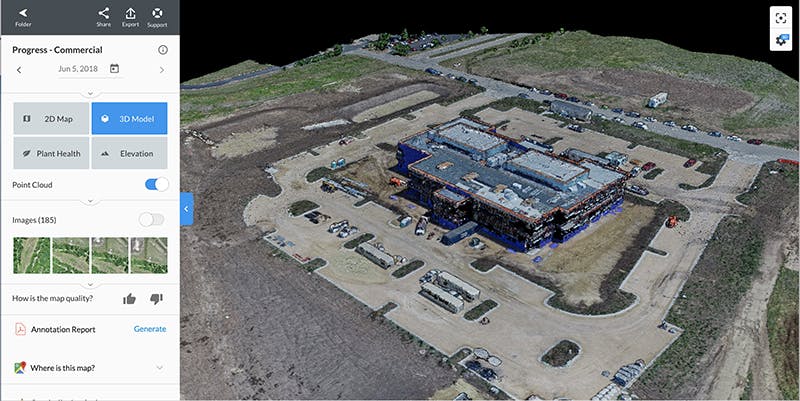 Cesium at work in DroneDeploy