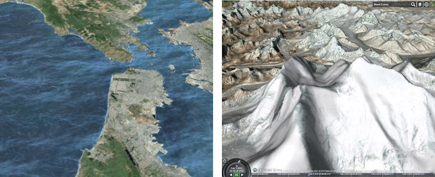 Bing Imagery and Cesium World Terrain