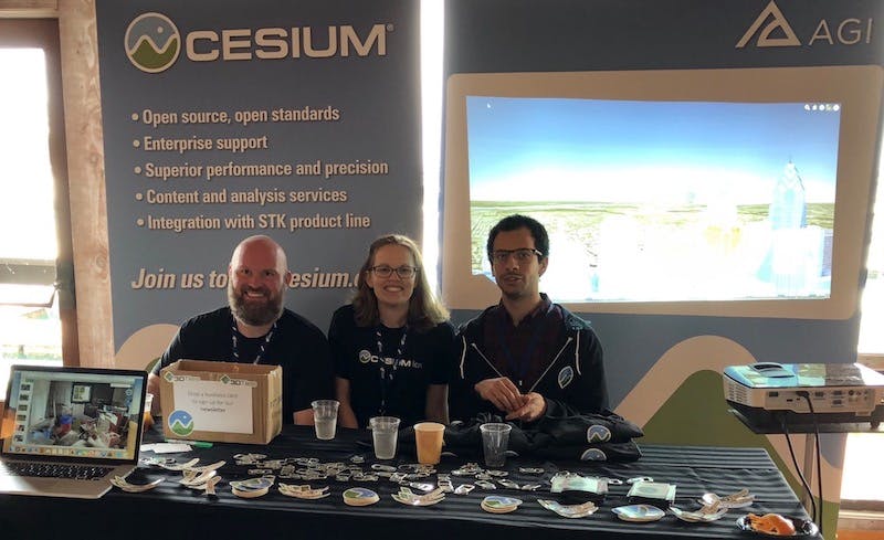 Cesium booth at FOSS4G NA