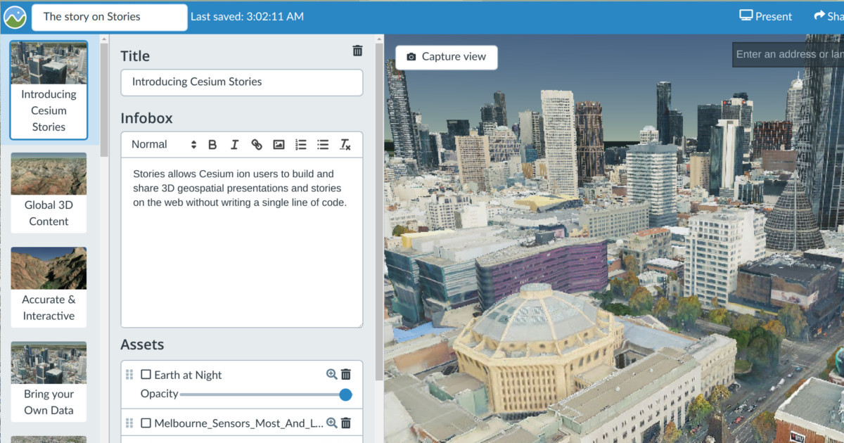 Introducing Cesium Stories – Cesium
