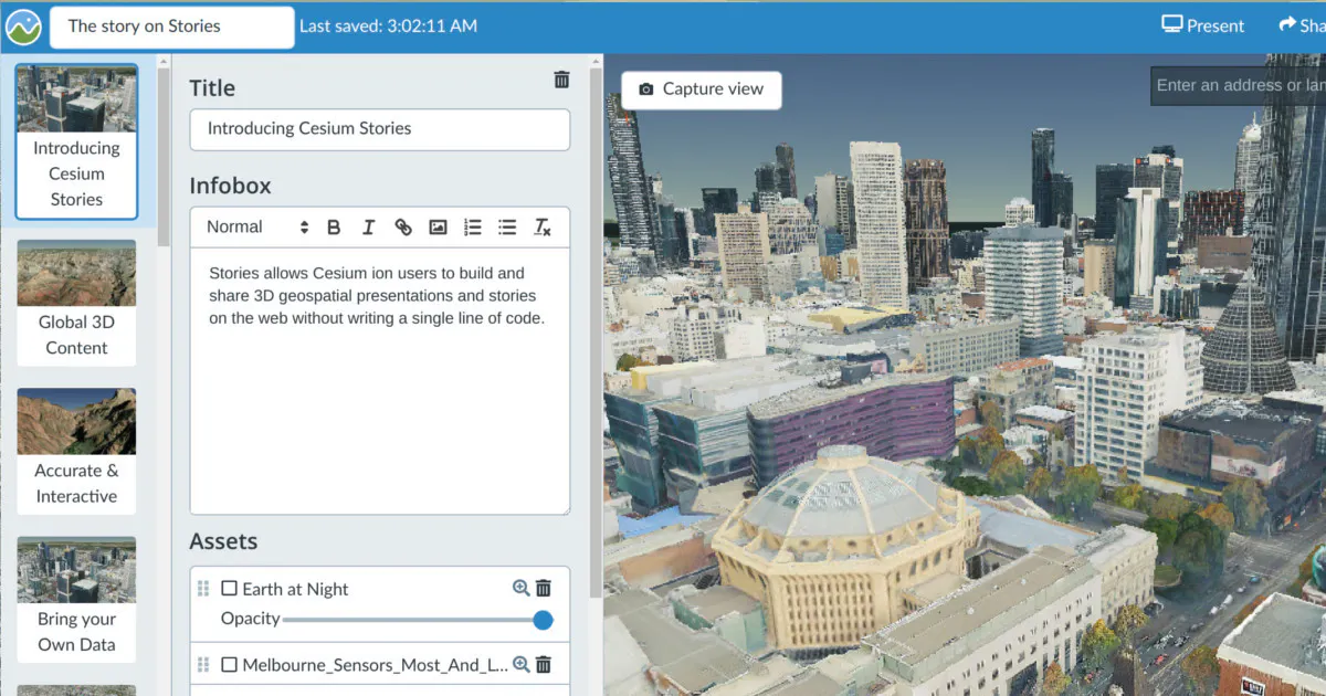 Introducing Cesium Stories – Cesium