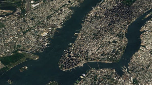 Sentinel-2 cloudless satellite imagery of New York City