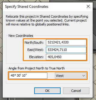 Cesium for Omniverse/Revit tutorial: A dialog will appear, prompting you to enter the real-world coordinates for this location.