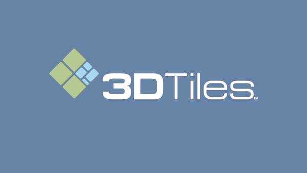 3D Tiles logo on navy