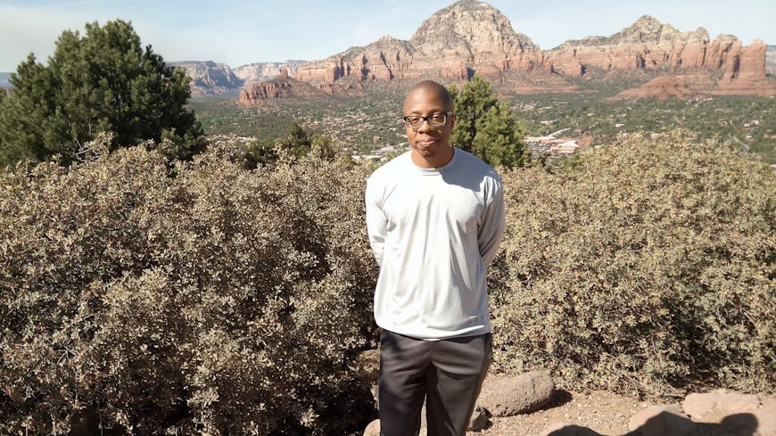 James McClain in Sedona, Arizona