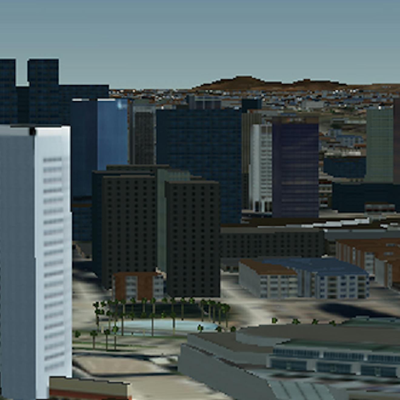 CDB data showing San Diego skyline