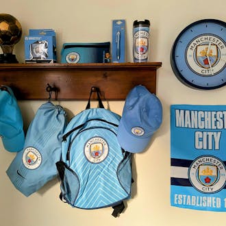 Ankit Trehan's collection of Manchester City F.C. gear and apparel