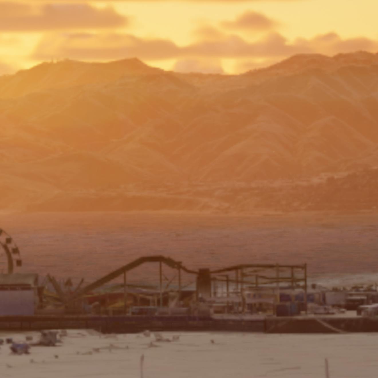 Santa Monica Pier rendered with Cesium for Unreal