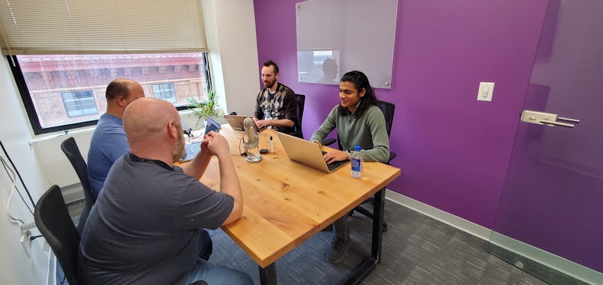 Members of the Cesium team work together at HQ in Philadelphia