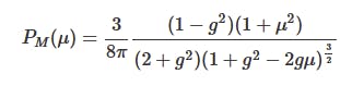 Simplified version of the Mie scattering equation