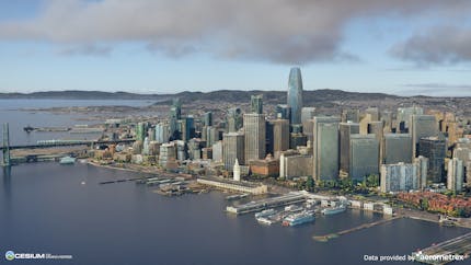 Cesium for Omniverse - High-resolution Photogrammetry of San Francisco captured by Aerometrex at 5cm, 2cm, and Street Level (0.6cm), visualized with Cesium and Omniverse. Photogrammetry of San Francisco is available via Cesium ion.