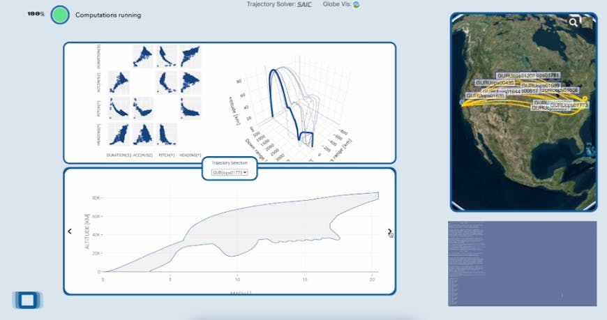 GURU universal interface for simulation with CesiumJS visualization