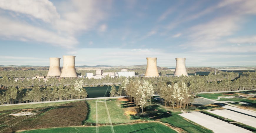 Three Mile Island Nuclear Generating Station in 2019 depicted in game TMI: America's Chernobyl.