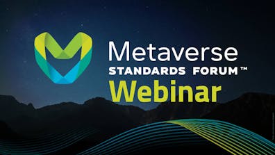 Metaverse Standards Forum webinar graphic