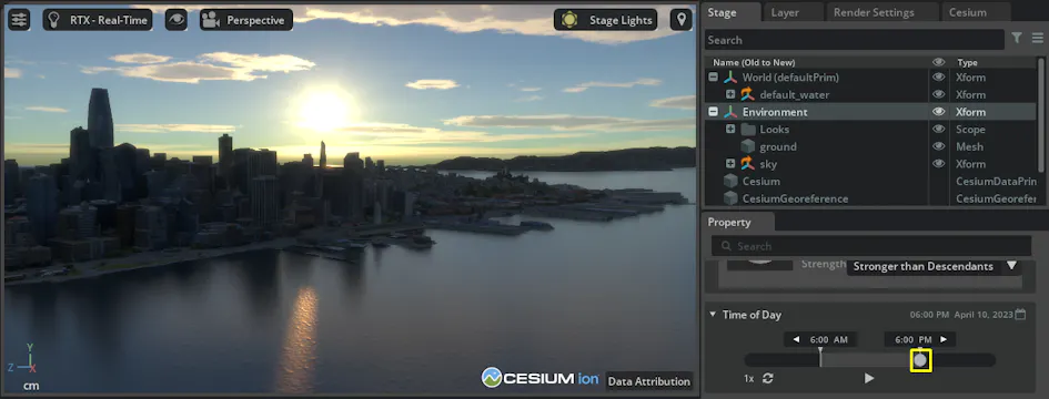 Dynamic Skies and Sun Study – Cesium