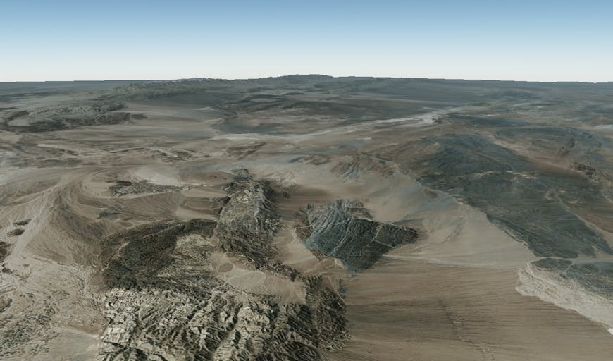 Gobi Desert in CesiumJS