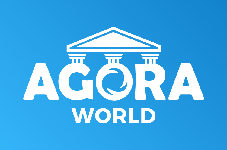 Agora World Logo, Grant Recipient Ethan Berg