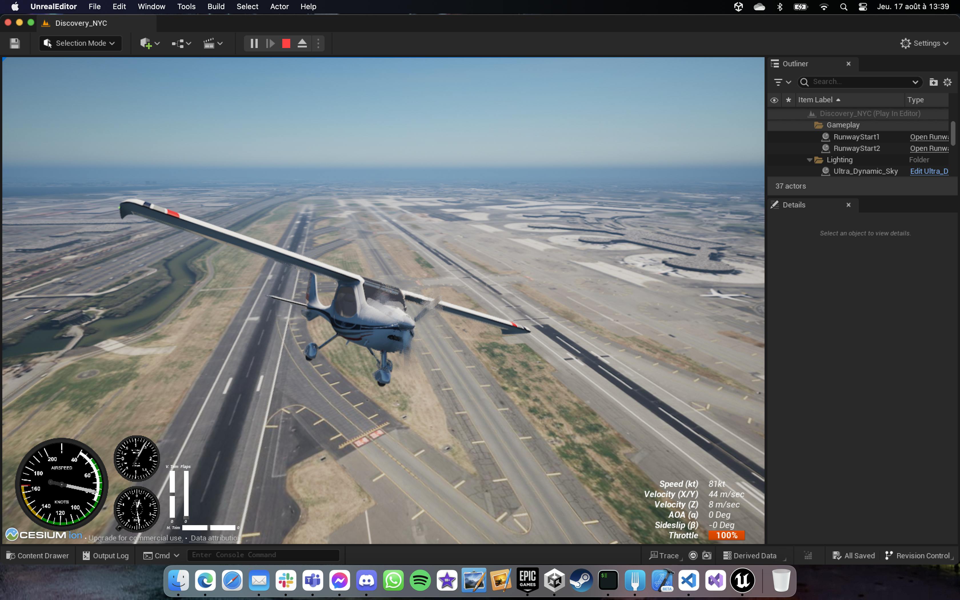 Pilot Builds VR Flight Simulator with Cesium for Unreal – Cesium