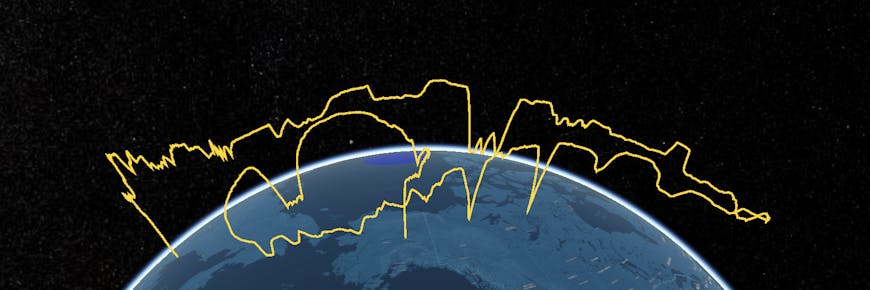 Flight path of WindBorne Systems weather balloon