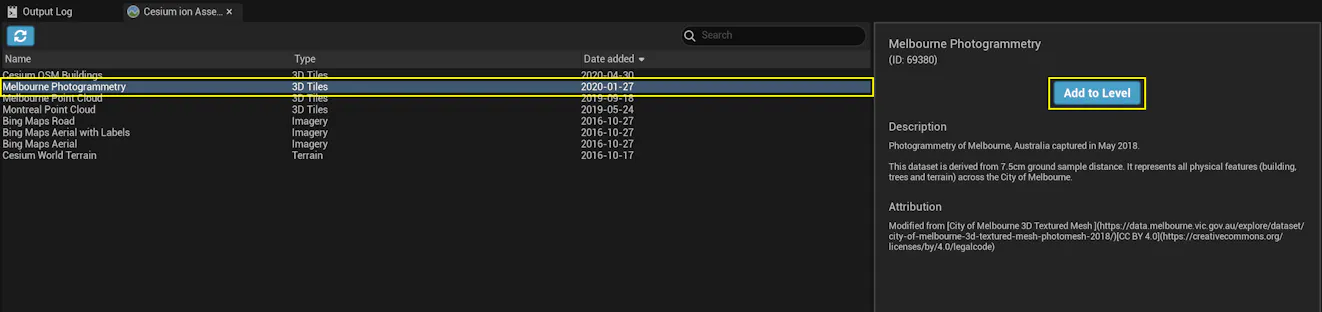 Adding Datasets – Cesium