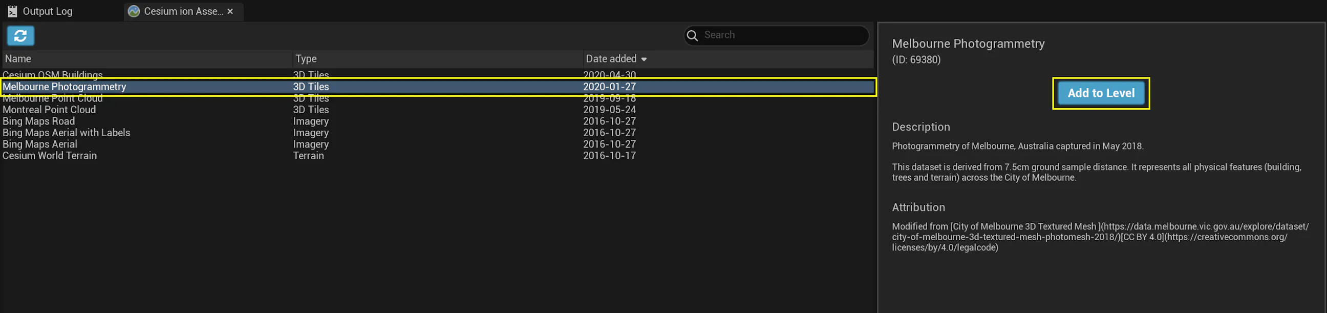 Adding Datasets – Cesium