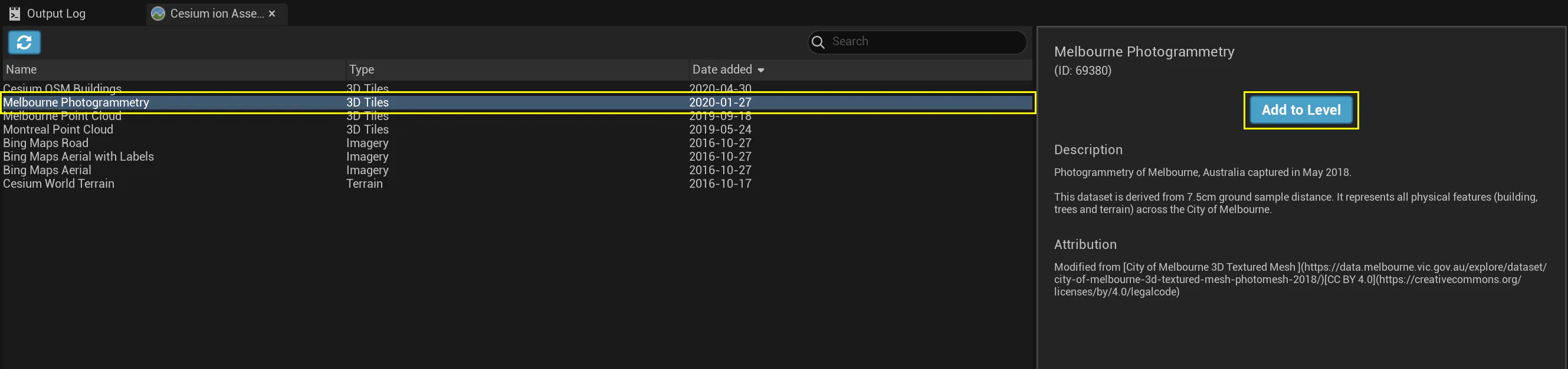 Adding Datasets – Cesium