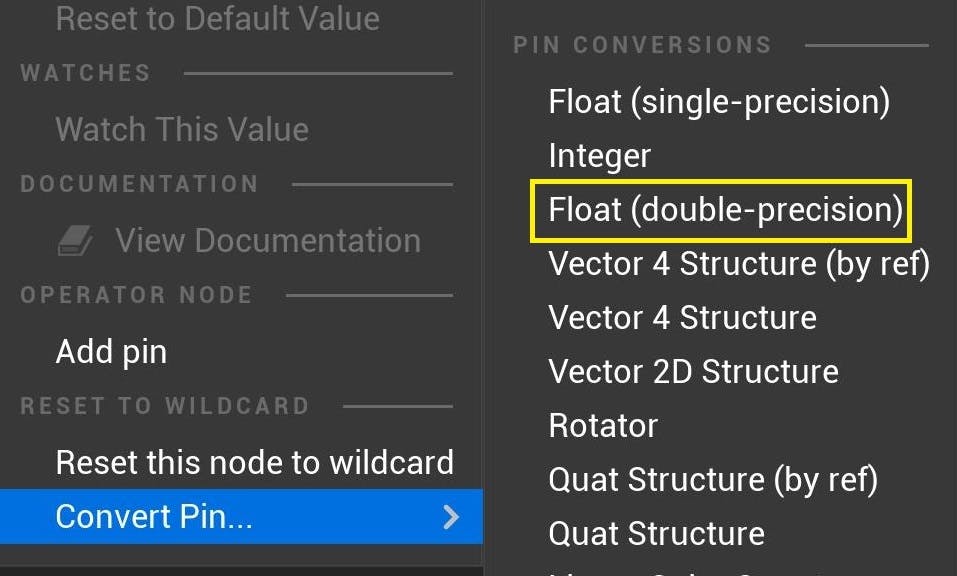 Cesium for Unreal tutorial: Visualize Mesh Features and Metadata. Right-click the bottom-left pin of the Multiply node to convert it to a Float (double precision).