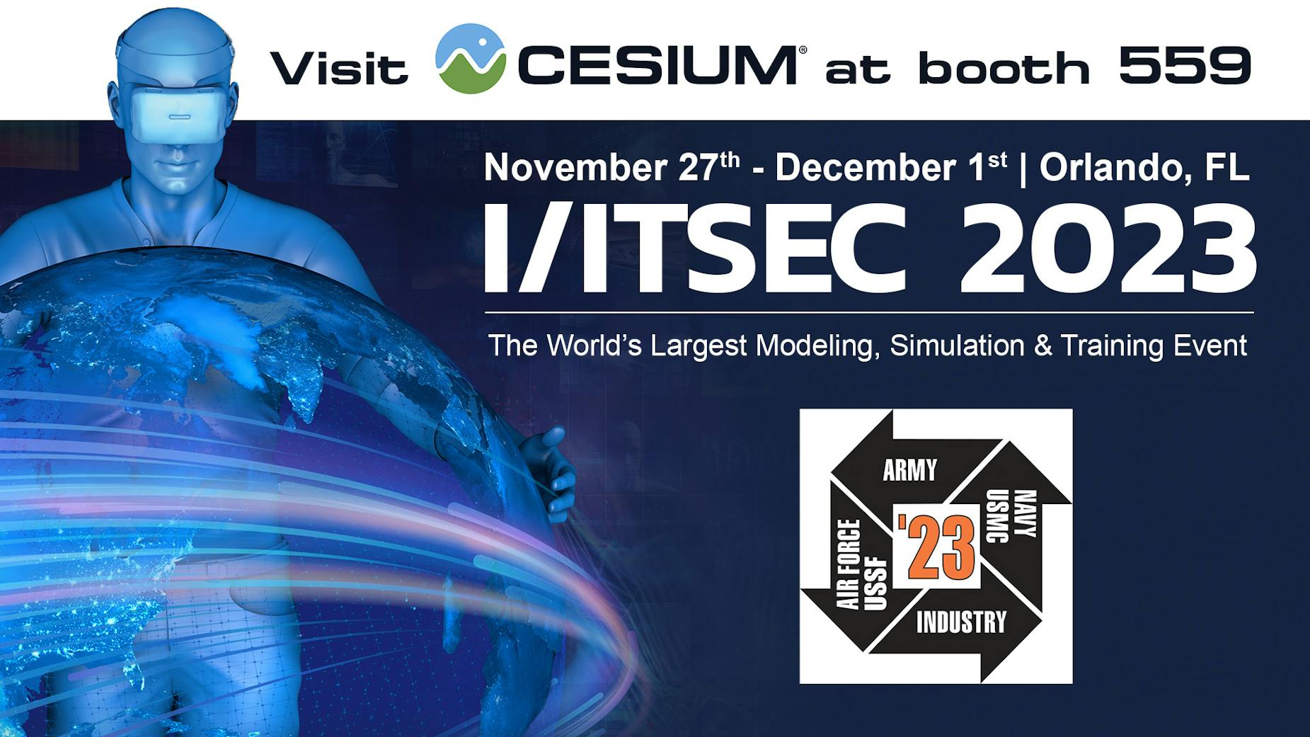 Cesium at I/ITSEC 2023 Cesium