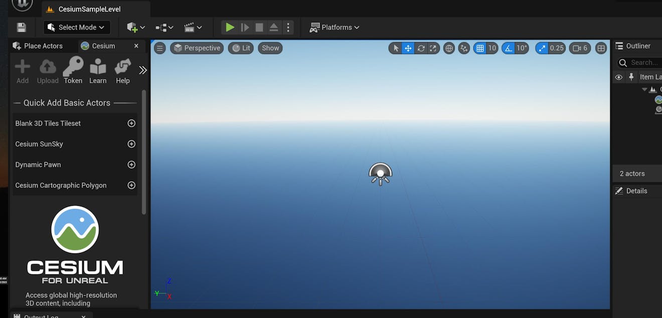 You should now see a skylike gradient in the viewport.