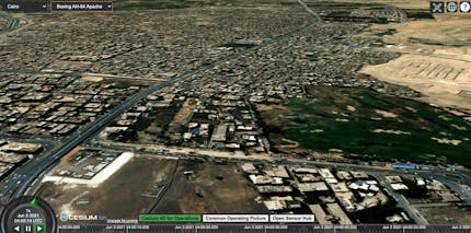 Screenshot of Cesium 4D for Operations Demo