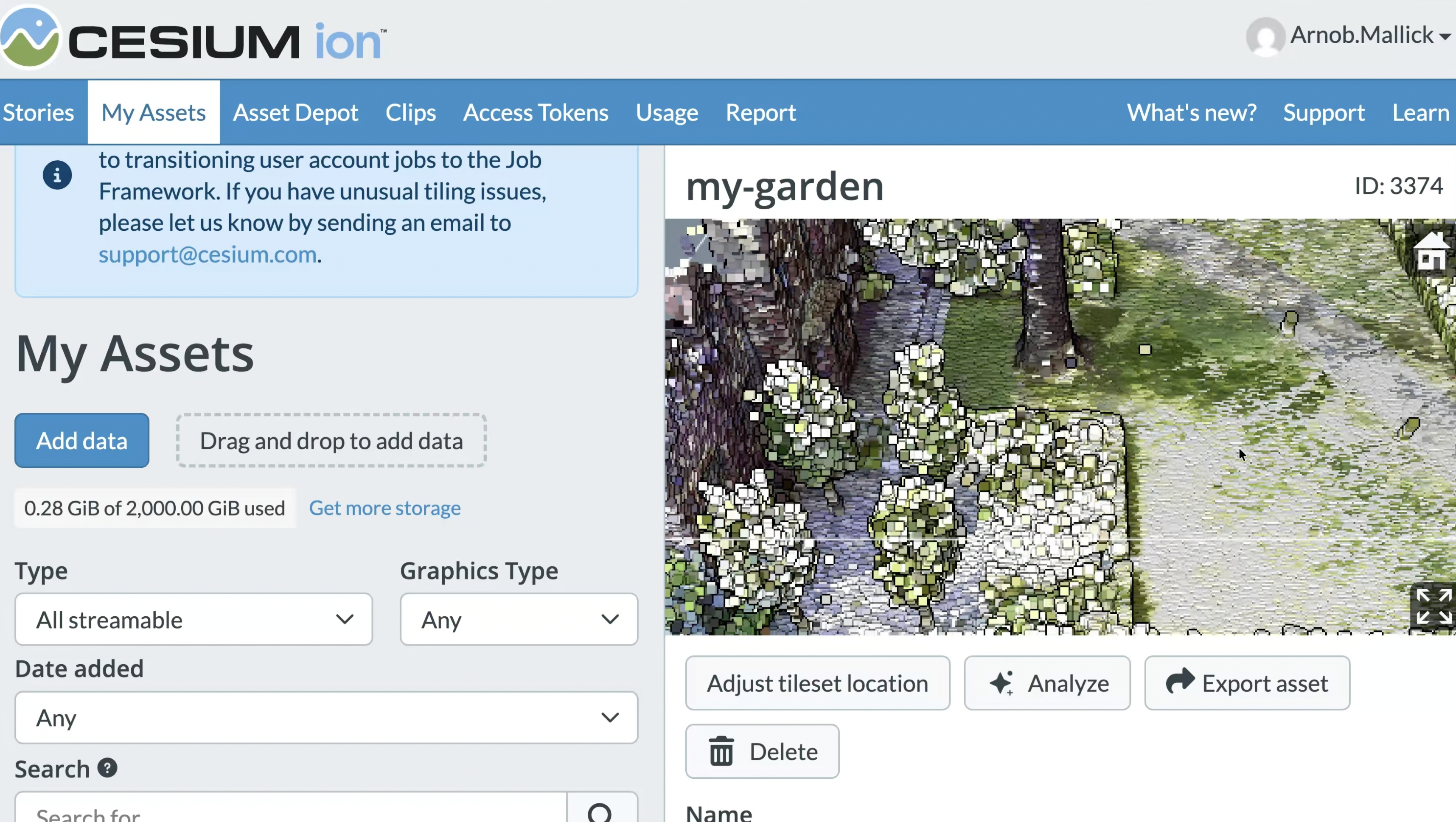 Importing iModel assets to Cesium ion