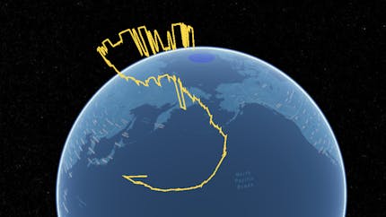 Flight path of WindBorne Systems weather balloon