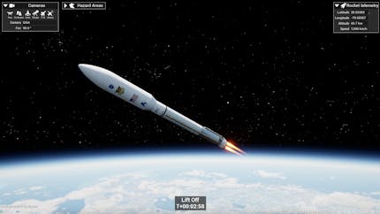 Cape Canaveral Launch Simulation with Cesium, MAXAR, NVIDIA, and US Space Force.